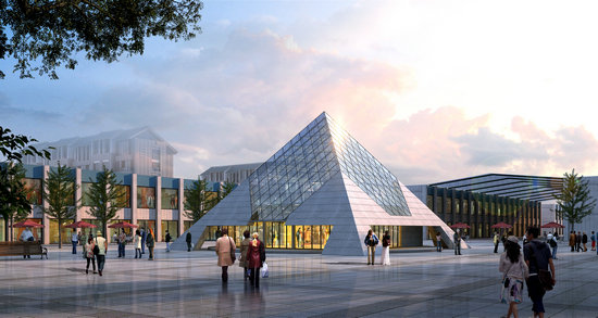 河西金字塔网架